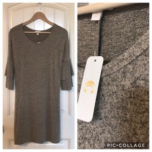 NWT Charming Charlie’s  grey dress